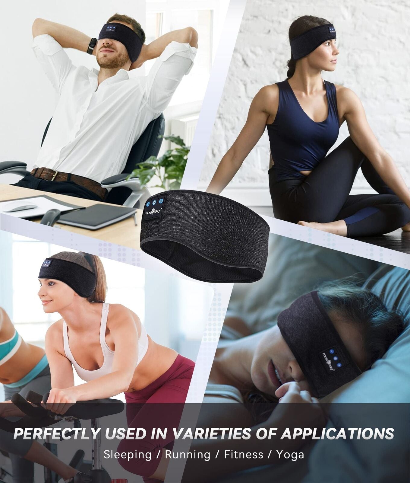 Auriculares Inalámbricos Con Bluetooth Y Diadema Para Dormir Con Música